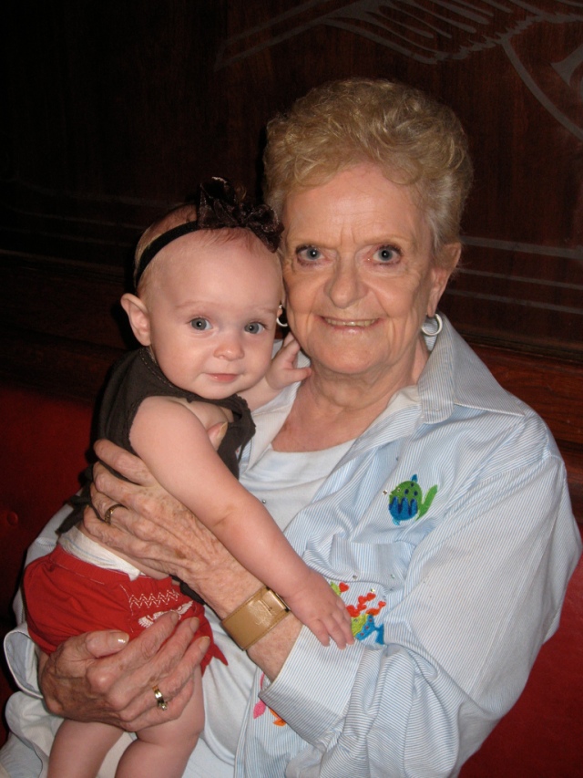 Greta and her late, Great Grandma Danaher (Sept. 10, 2009)